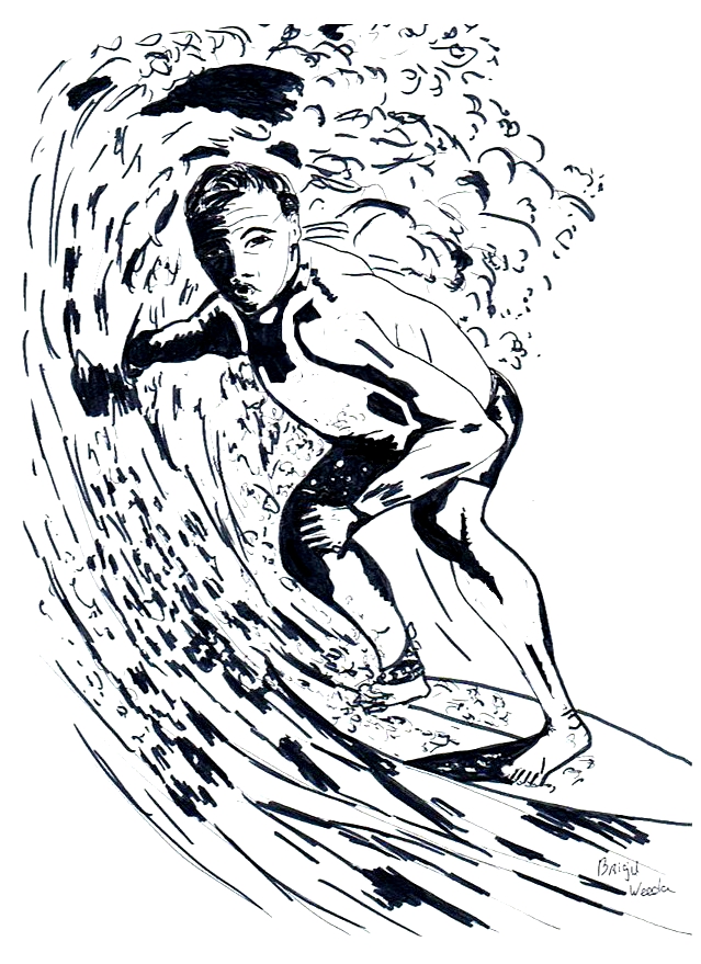 een surfer