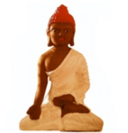 gekocht boeddha beeldje zelf geschilderd